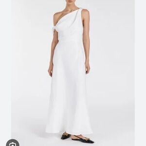 DISSH Joelle White linen dress
